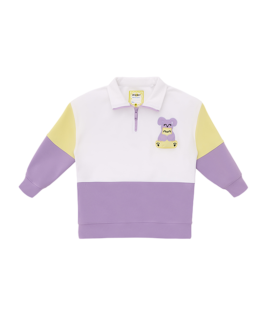 Half Zip Mock Neck Squeaky Sweatshirt