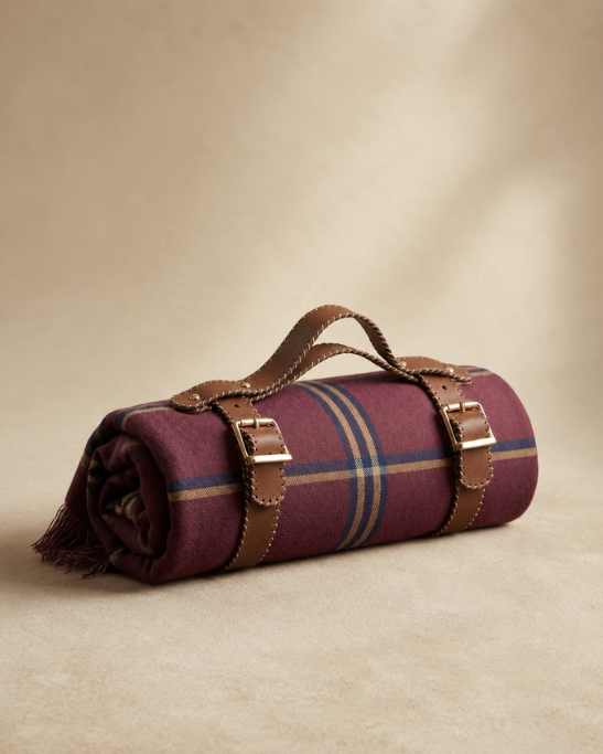 Handmade Genuine Leather Blanket Strap
