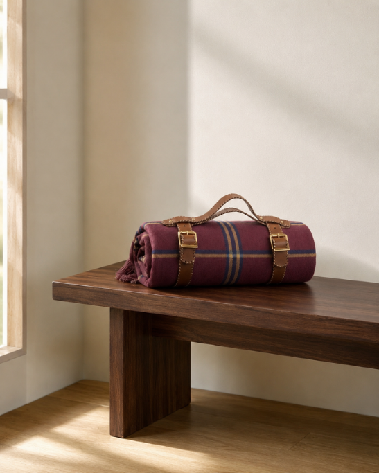 Handmade Genuine Leather Blanket Strap