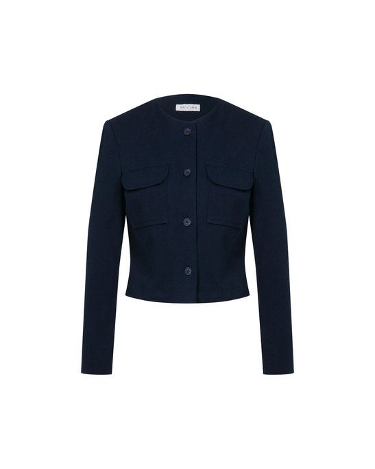 Irma Cotton Jacket Deep Cobalt