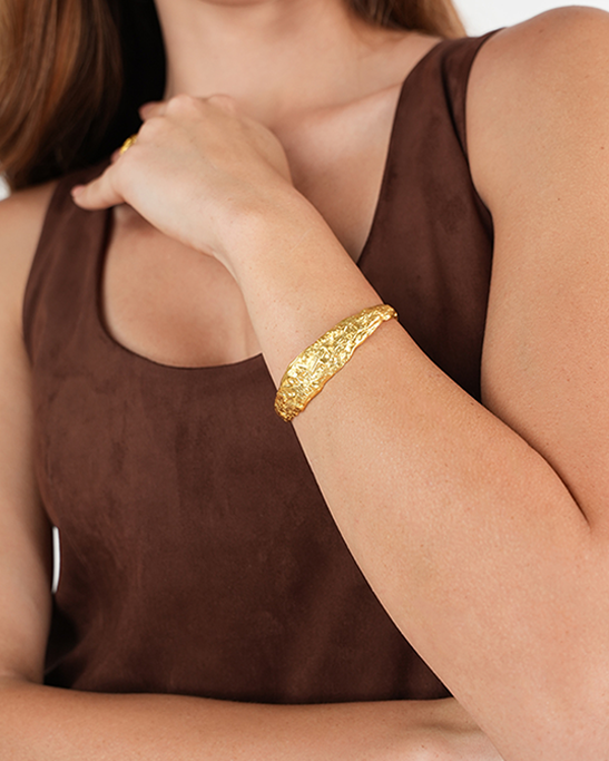 Isis Cuff Gold Plated Bracelet