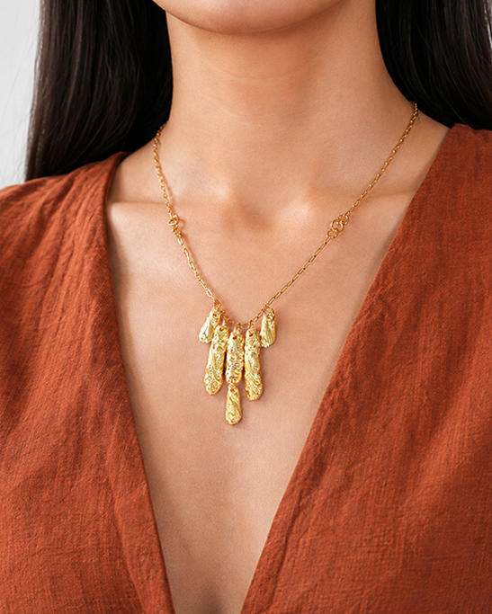 Isis Golden Plate Necklace