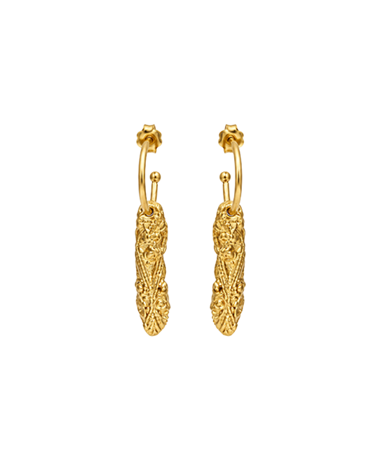 Isis Medium Gold Hoop Earrings