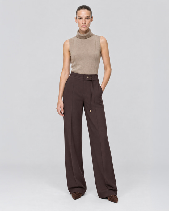 Kaia High-Waisted Regular Fit Trousers
