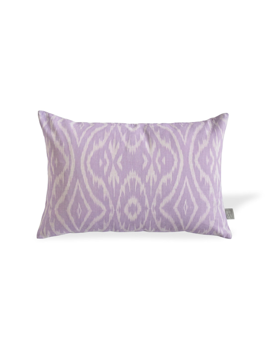 Linen Pillow Cover - Lilac Ikat