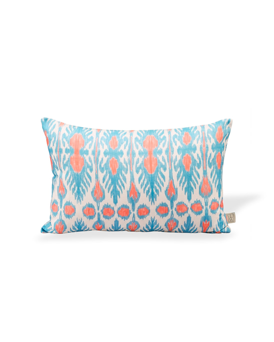 Linen Pillow Cover - Mavi & Mercan
