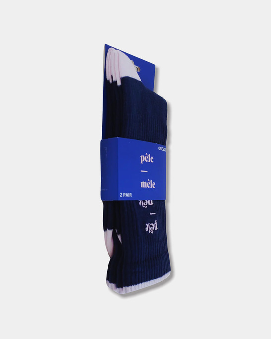 Logo Embroidered 2 Pack Socks