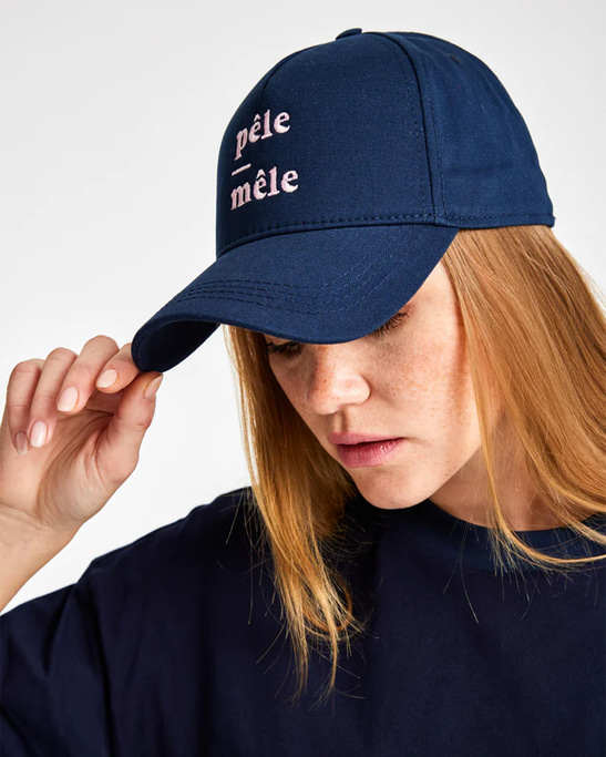 Logo Embroidered Navy Cap