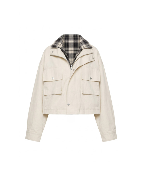 Lora Layered Jacket Ivory