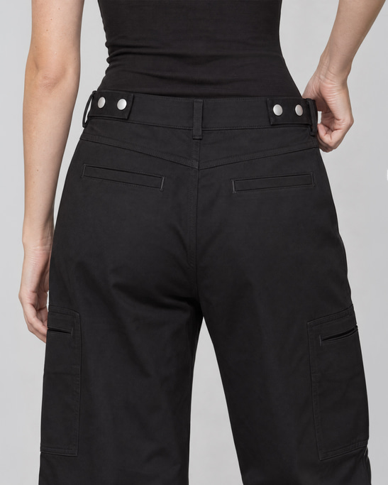 Lora Wide-Leg Trousers Black