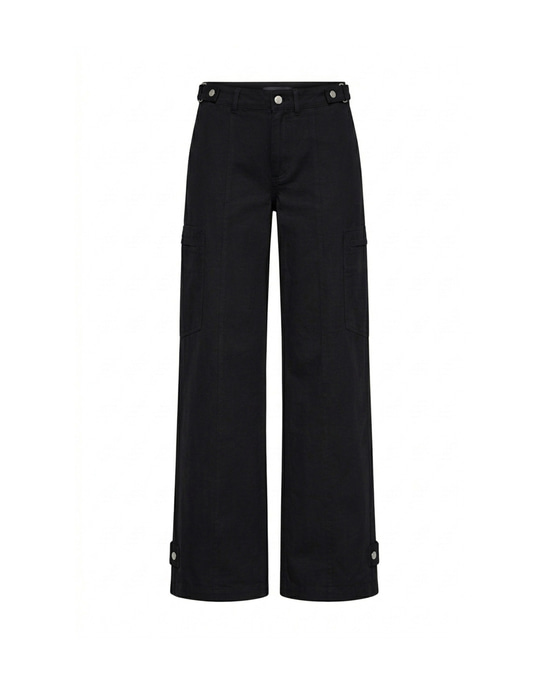 Lora Wide-Leg Trousers Black