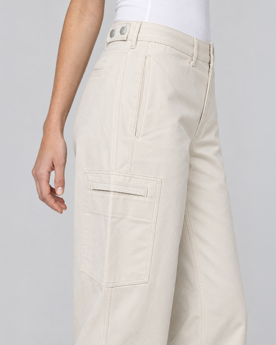 Lora Wide-Leg Trousers Ivory