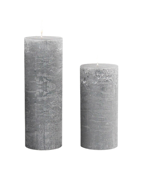 Lumina Rustic Anthracite Cylinder Candle