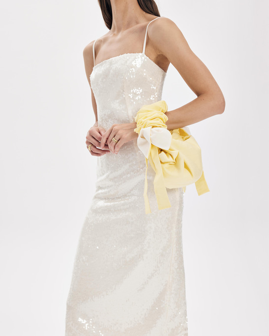 Miles Sequin Dress Cloud Cream