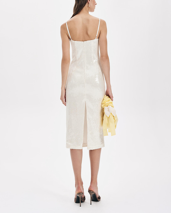 Miles Sequin Dress Cloud Cream