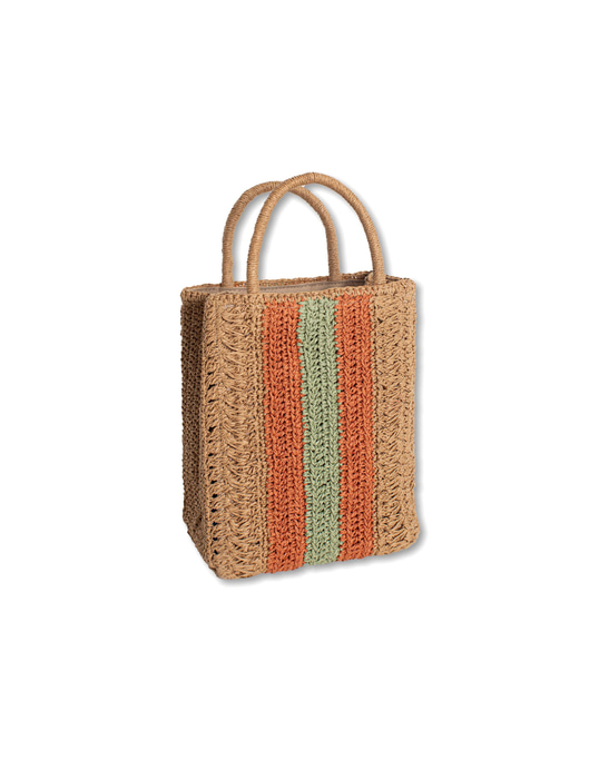 Mini Three Color Striped Bag