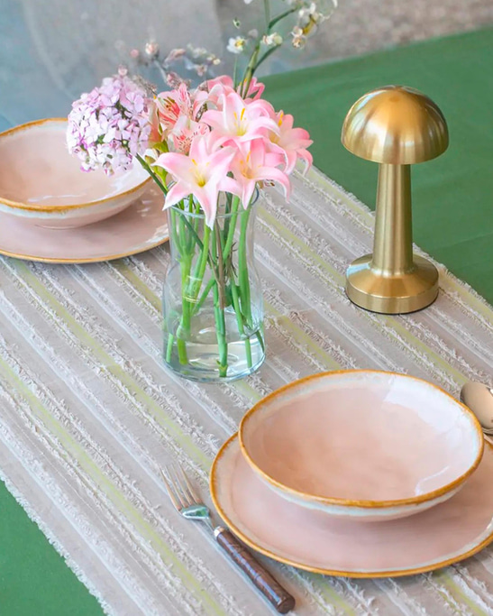 Moca Sage Table Runner