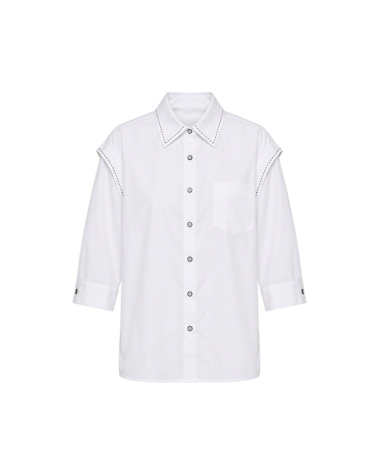 Myla Hand-Stitched Cotton Shirt