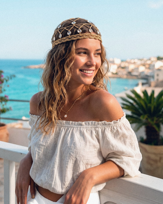 Ode to Fall Gold Headpiece