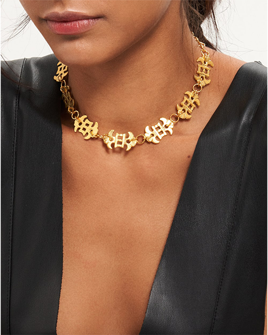 Okheia Gold Plated Necklace