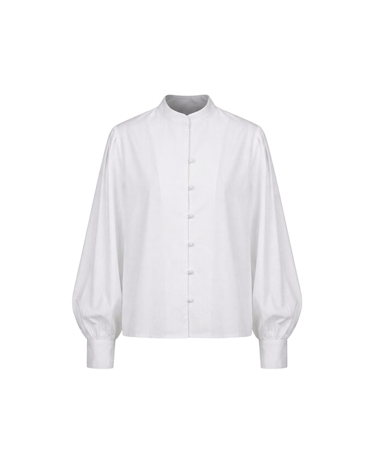 Olive Balloon Sleeve SHirt