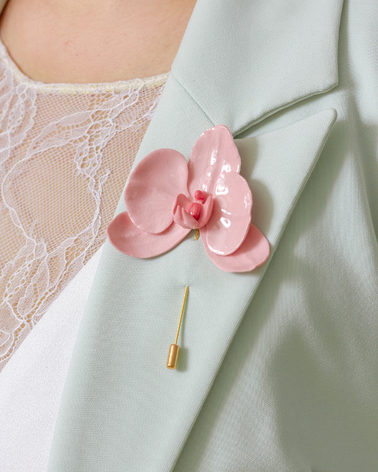 Orchid Brooche - Pink