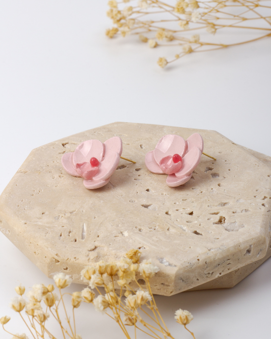Orchid Earrings - Pink