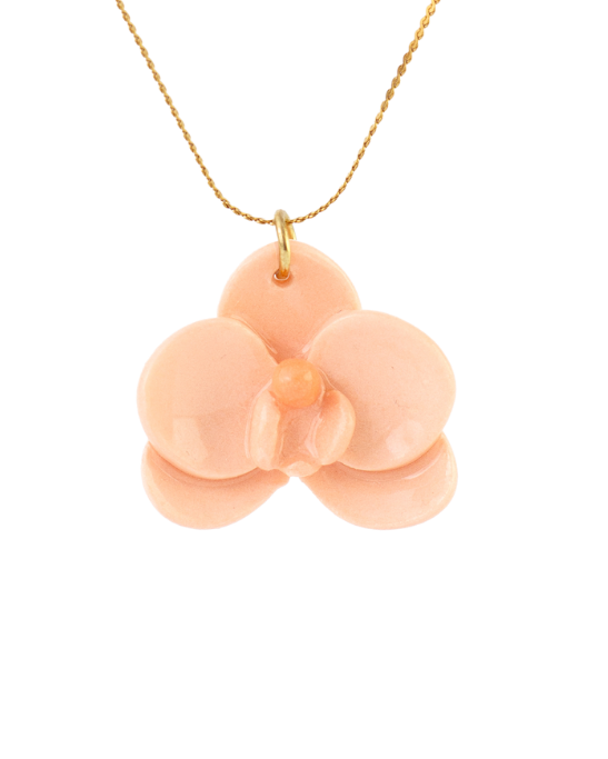Orchid Mini Porcelain Necklace