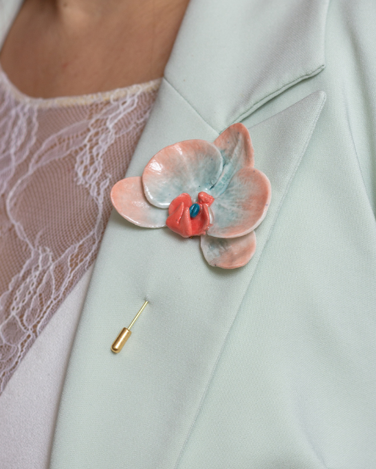 Orchid Muse Brooche - Horizon Glow