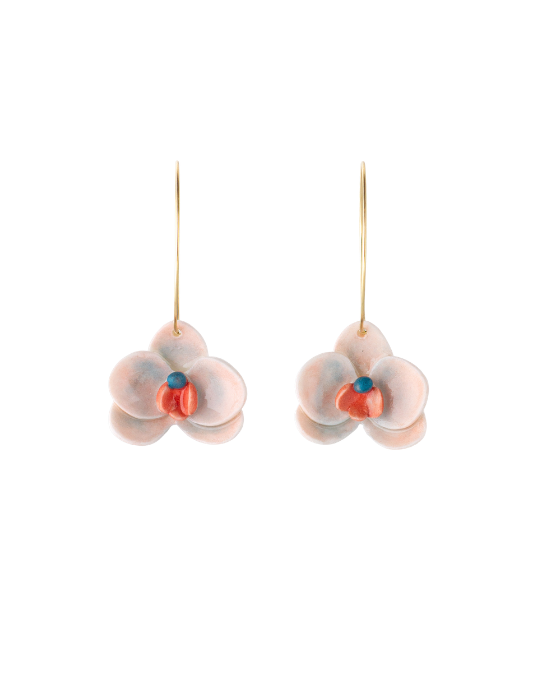 Orchid Muse Hoop Earrings - Horizon Glow