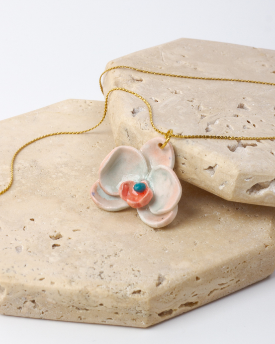 Orchid Muse Mini Necklace - Horizon Glow