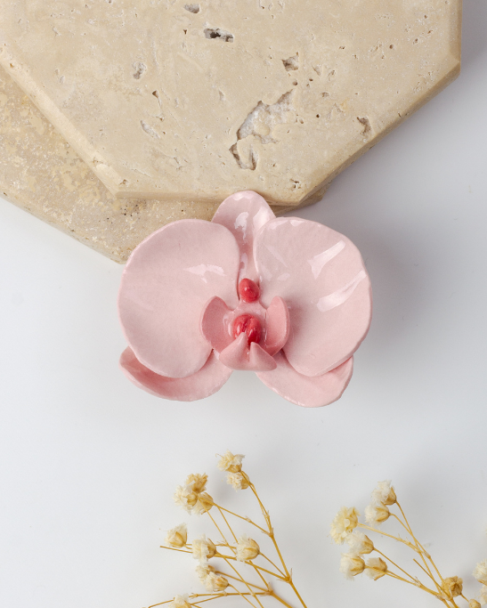 Orchid Porcelain Ring - Pink
