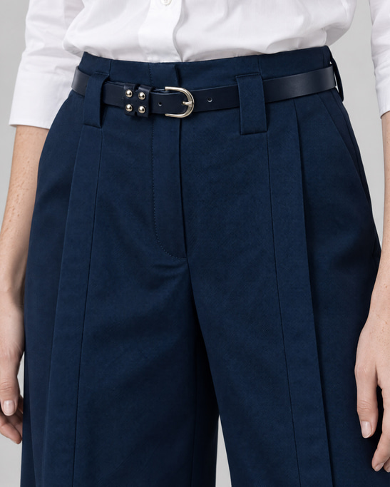 Petra Front Slit Wide Leg Trousers