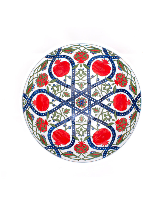 Pomegranate Motif İznik Ceramic Bowl