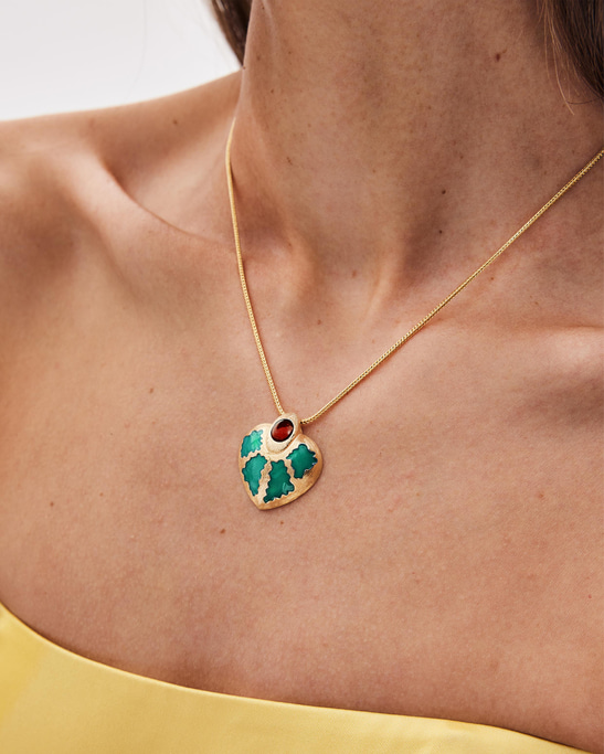 Raina Green Necklace