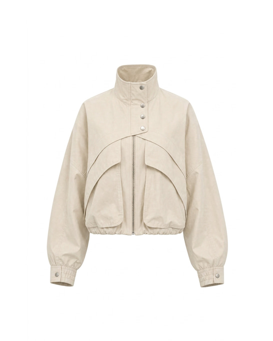 Riva Lyocell Bomber Jacket Ivory