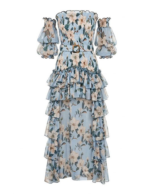 Riviera Blue Long Dress