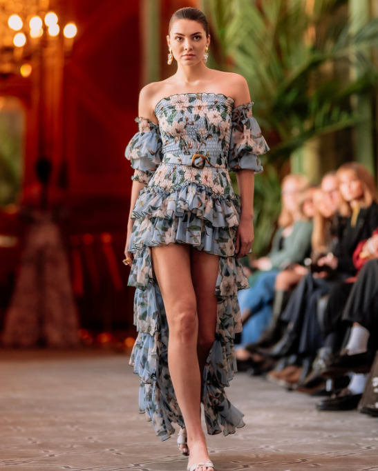 Riviera Blue Long Dress