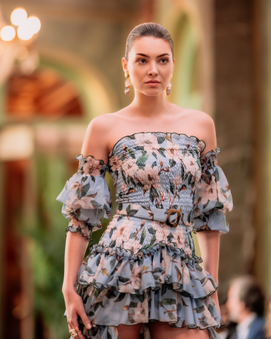 Riviera Blue Long Dress