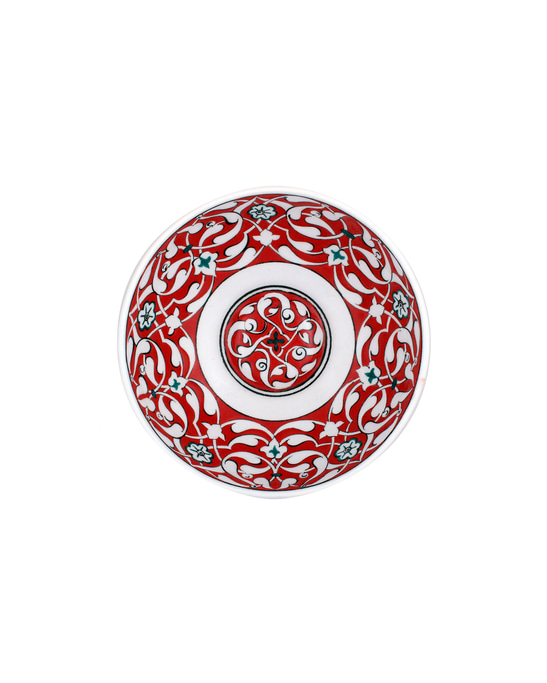 Rumi Patterned Iznik Tile Bowl No:1