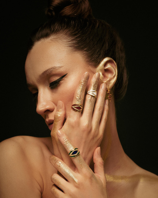 Seena White Ring