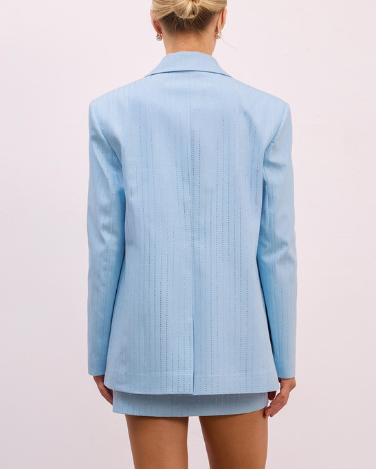 Selin Stone Printed Oversize Blazer