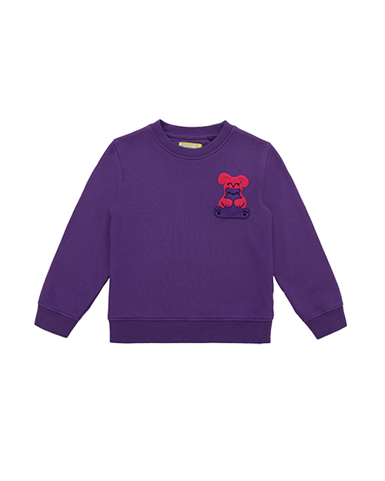 Squeaky Purple Crew Neck Sweatshirt