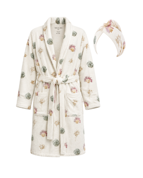 Siren's Reef Bathrobe and Hair Towel Set