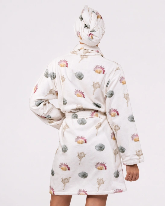 Siren's Reef Bathrobe and Hair Towel Set