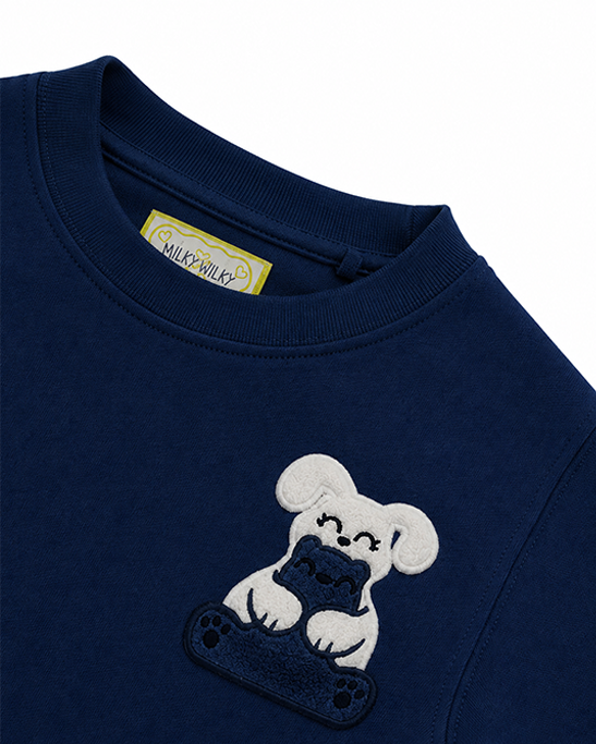 Squeaky Navy Crew Neck Sweatshirt