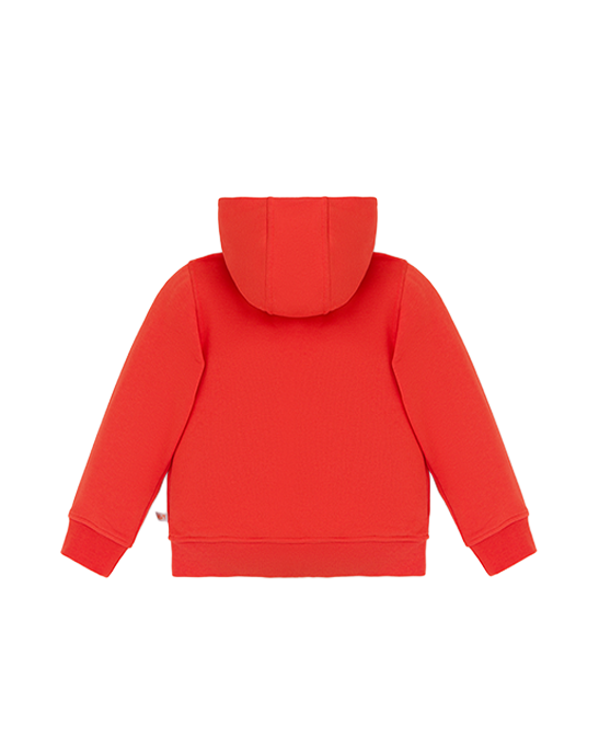Squeaky Orange Zipped Hoodie Sweatshirt