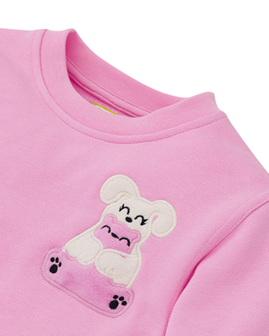 Squeaky Pink Crew Neck Sweatshirt