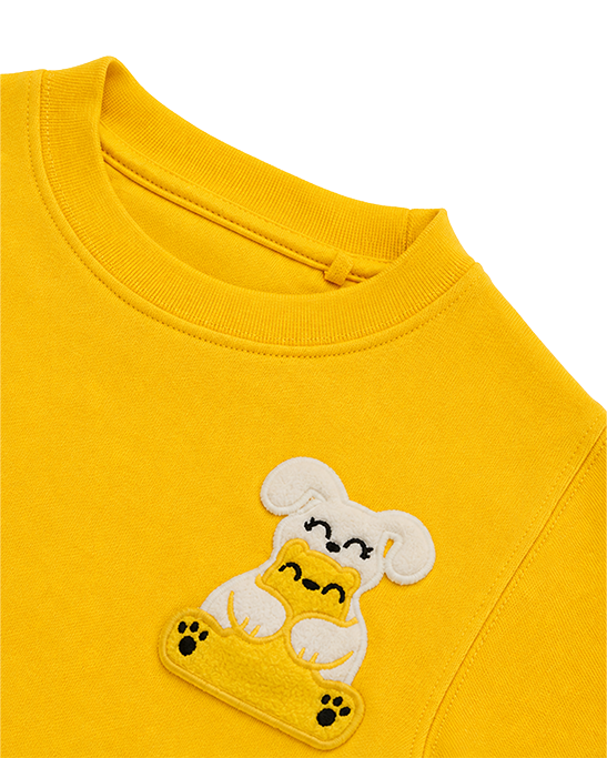 Squeaky Yellow Crew Neck Sweatshirt