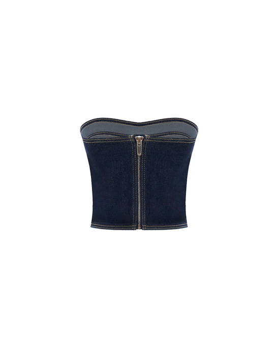 Strapless Denim Top